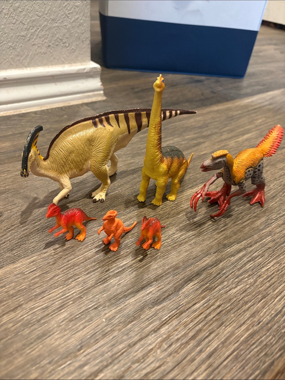 FREE in bundle 6 Yellow and Orange Dinosaur Toy Set - Kids Toys
